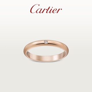 Cartier 卡地亚 1895系列戒指  玫瑰金黄金铂金钻石 窄版 对戒
