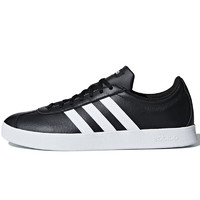 adidas NEO Vl Court 2.0 男子休闲运动鞋 B43814 黑色/白色 42.5