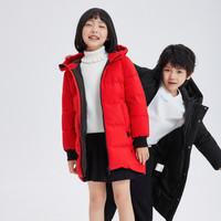 连帽中长款男女童儿童羽绒服中大童宝宝保暖可爱