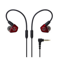 audio-technica 铁三角 LS200iS 入耳式动铁有线耳机 红色 3.5mm