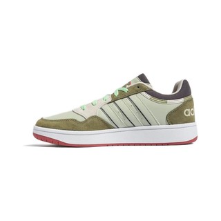 adidas NEO Hoops 3.0 中性运动板鞋 GZ9476 浅绿 38