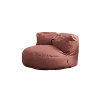 Sleemon 喜临门 半月懒人沙发 单人位+脚垫 豆沙红