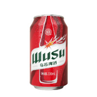 WUSU 乌苏啤酒 拉格烈性黄啤酒 330mL 12罐