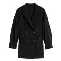 LILY 丽丽 9A波系列 女士短款大衣 121409FN9615102 黑色 XL