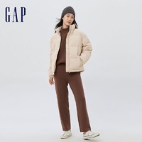 Gap 盖璞 2022冬季新款女装仿天鹅绒温柔风羽绒服884536