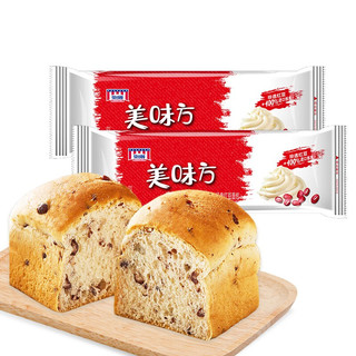 MANKATTAN 曼可顿 美味方经典红豆面包 125g*2包组合装