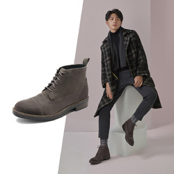 Clarks 其乐 男靴冬季保暖经典英伦风复古百搭短靴系带马丁靴