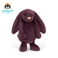 jELLYCAT 邦尼兔 英国jELLYCAT经典害羞紫红色邦尼兔宝宝安抚公仔玩偶毛绒玩具包邮