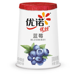 yoplait 优诺 优丝蓝莓果粒酸奶风味发酵乳135gx3 低温酸牛奶生鲜