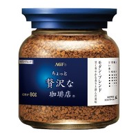 AGF 日本原装进口 现代摩登版・混合风味 黑咖啡 80g/瓶