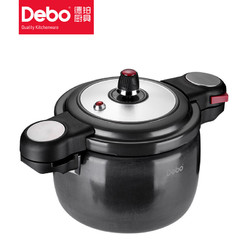 Debo 德铂 DEP-828 压力锅(20cm、4.5L、铝合金、红色)