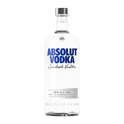ABSOLUT VODKA 绝对伏特加 Absolut绝对伏特加原味500ml×1瑞典进口洋酒特调鸡尾酒