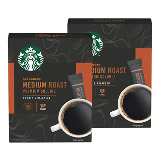 STARBUCKS 星巴克 黑咖啡 中度烘焙精品速溶咖啡 2.3g*10条