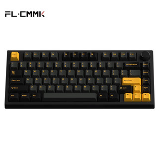FL·ESPORTS 腹灵 GP75 三模机械键盘 极夜黑 TTC金星轴