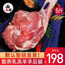 西牛优选 XiNiuYouXuan） 羊肉生鲜新鲜现杀 羊整后腿5斤