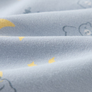 威尔贝鲁(WELLBER)婴儿睡袋宝宝儿童防踢被可脱半袖大空间睡袋四季秋冬厚棉蓝恐龙70cm