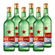88VIP：红星 绿瓶 1680 二锅头  56%vol 清香型白酒 750ml*6瓶 整箱装