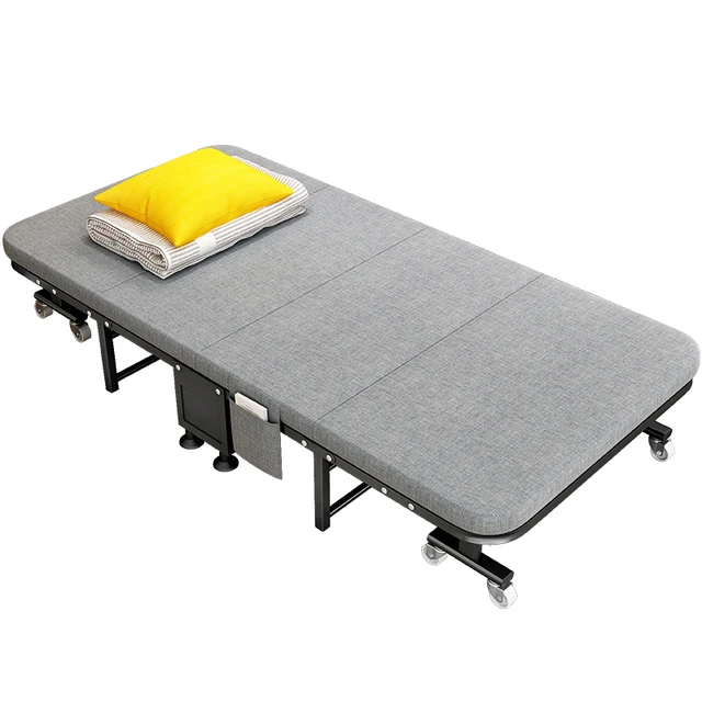 午憩宝 简易折叠床 精织棉麻款