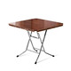 古雷诺斯 折叠餐桌 棕色 直径120cm