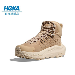 HOKA ONE ONE 男女款卡哈2中邦徒步鞋Kaha 2 GTX皮革减震防水支撑 流沙色/蛋酒色-男女款 42.5/270mm 35.5/215mm 流沙色/蛋酒色-男女款