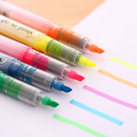deli 得力 s618直液式彩色荧光笔 重点标记笔荧光彩笔记号笔s600单支价