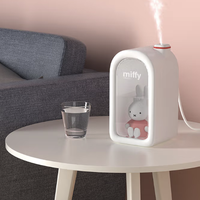 MIPOW miffy米菲兔加湿器小型家用卧室静音办公室桌面婴儿孕妇女生礼物学生宿舍大喷雾香薰空气加湿器大容量夜灯
