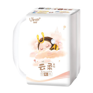 Ubee幼蓓云柔婴儿拉拉裤成长裤 柔软瞬吸干爽低反渗 L-XL-XXL-XXXL码 乐友 XL码30片