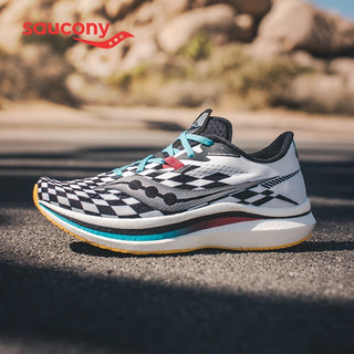 Saucony索康尼跑步鞋运动鞋男女厦门城市特别款跑鞋Endorphin Pro啡鹏2 白黑-40 43