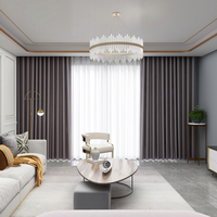 桑帕蒂 SUNPATHIE 树理 遮光窗帘 紫灰色 1*2.8m 开孔式