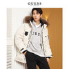 GUESS2022新款冬男派克连帽中长款羽绒服M2BL968105Z