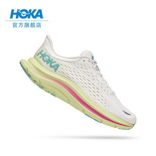 HOKA ONE ONE 男女鞋卡瓦纳公路跑步鞋Kawana透气减震耐磨新款 香槟白/蝴蝶绿-女 38.5/240mm