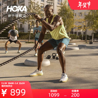 HOKA ONE ONE 男女鞋卡瓦纳公路跑步鞋Kawana透气减震耐磨新款 香槟白/蝴蝶绿-男 42/265mm