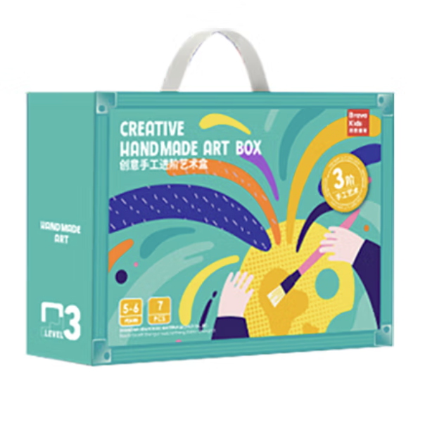 Bravokids 3阶创意手工艺术盒 儿童绘画
