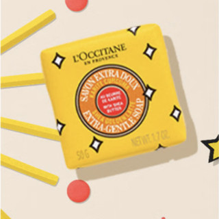 L'OCCITANE 欧舒丹 乳木果绵绵拿铁洁肤皂 50g