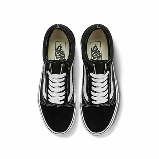 VANS 范斯 官方 Old Skool酷感黑色厚底增高女鞋板鞋 黑色 34.5