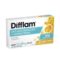 Difflam 蜂蜜柠檬喉糖（无糖）16粒/盒 健康守护 甄选原料