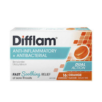 Difflam 蜜桔喉糖（无糖）16粒/盒 健康生活  严苛品质