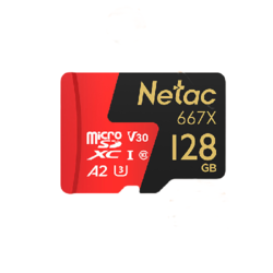 Netac 朗科 P500 超至尊 PRO Micro-SD存儲卡 128GB（V30、U3、A2）
