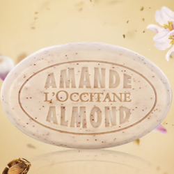 loccitane欧舒丹甜扁桃磨砂香皂50g