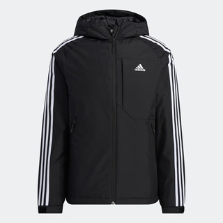 adidas Adidas阿迪达斯羽绒服男秋冬季新款户外出行防风保暖运动服外套H23080 黑色/H23080 A/M(175/96A)