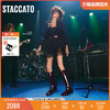 STACCATO 思加图 2022冬季新款红酒靴长靴高筒靴时装靴骑士靴女皮靴EFF18DC2