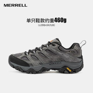 MERRELL 迈乐 户外减震徒步鞋MOAB3 GTX防水低帮透气轻量舒适耐磨防滑登山鞋J035797 J035799 灰-3 GTX 42