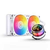 JONSBO 乔思伯 光影鼓 TW7-240 RGB 240mm 一体式水冷散热器 白色