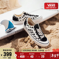 Vans范斯官方 Style 136 VR3黑白棋盘格经典配色板鞋 黑色/黑白棋盘格 35