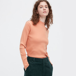 优衣库 女装 罗纹高领T恤(长袖打底 秋冬) 449880 UNIQLO 黄色 175/108C/XXXL