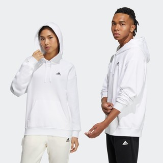 adidas 阿迪达斯 Label Hoodie 中性运动卫衣 IB2710 白色 XL