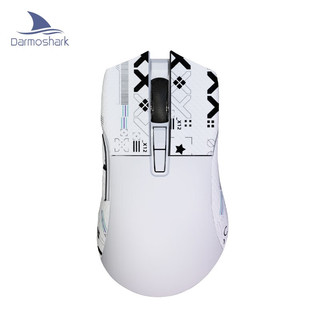 Darmoshark 达摩鲨 N3 三模无线鼠标 蓝牙2.4G有线轻量化游戏电竞鼠标 PAW3395 N3白色+
