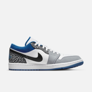 NIKE 耐克 Jordan官方耐克乔丹AIR JORDAN 1 LOW SE AJ1男子运动鞋DM1199 40.5 140白色/暗滨海蓝/黑/水泥灰/浅烟灰