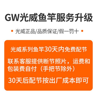 GW光威鱼竿别兆路亚竿套装2.1米枪柄配左手水滴轮M调打黑路亚翘嘴两用海竿船筏竿钓鱼竿