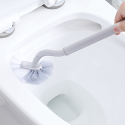 HOUYA 日式弯头马桶刷软毛刷子长柄家用创意厕所刷子卫生间洗厕所